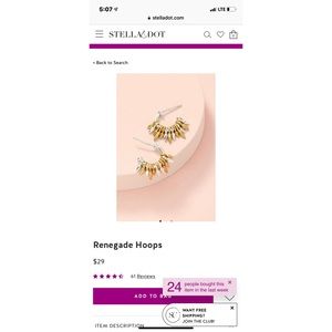 Stella & Dot Jewelry - Stella & Dot Renegade Earrings Stella & Dot Jewelry - Stella & Dot Renegade Earrings